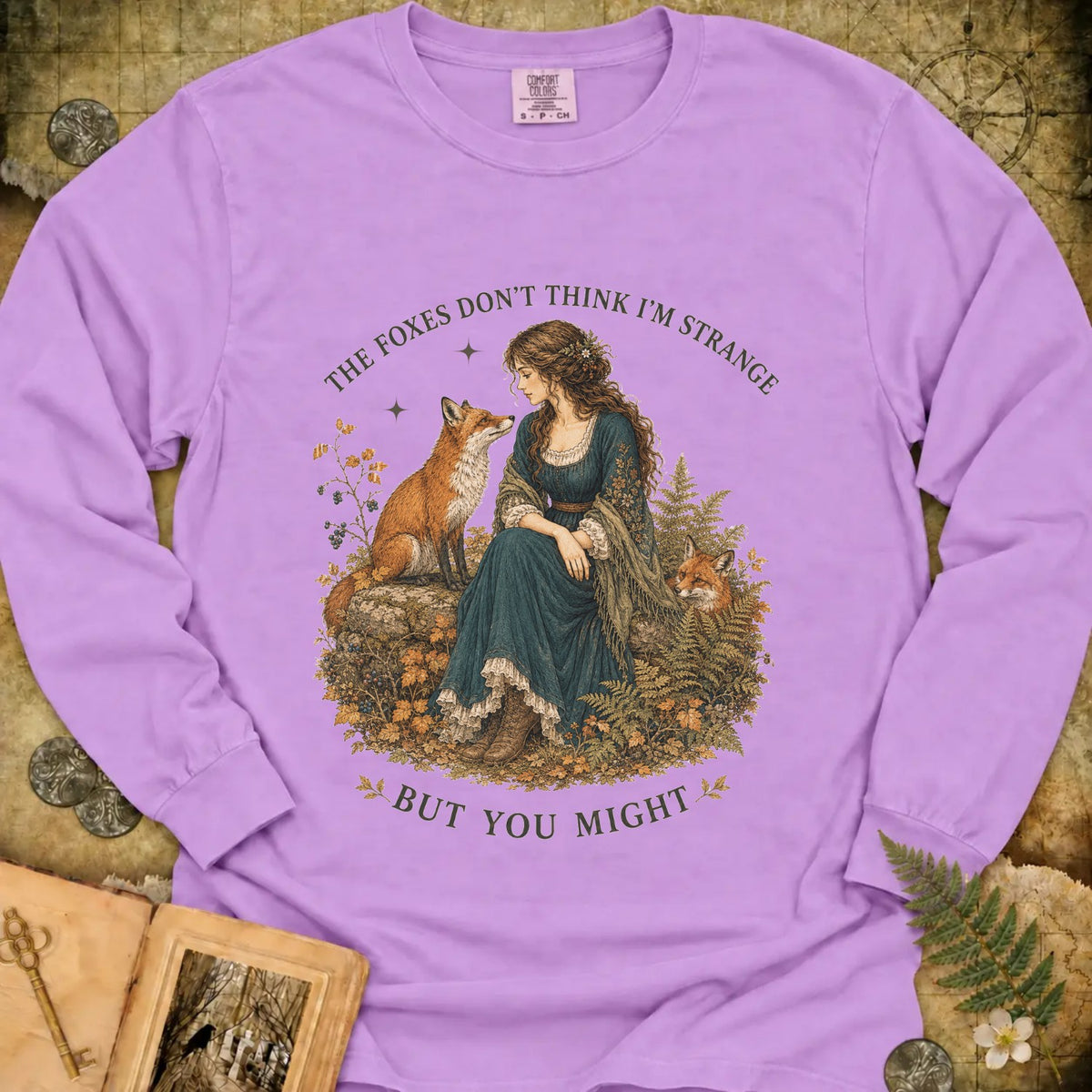 TLWIF Studio | Orchid | Fox Friends Long Sleeve T-Shirt