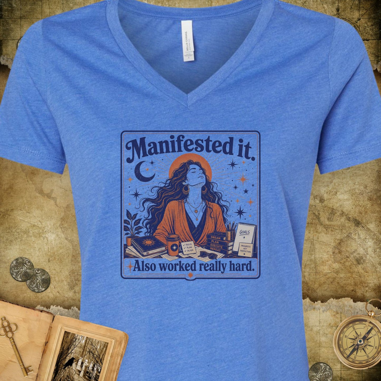Manifested It V-Neck T-Shirt