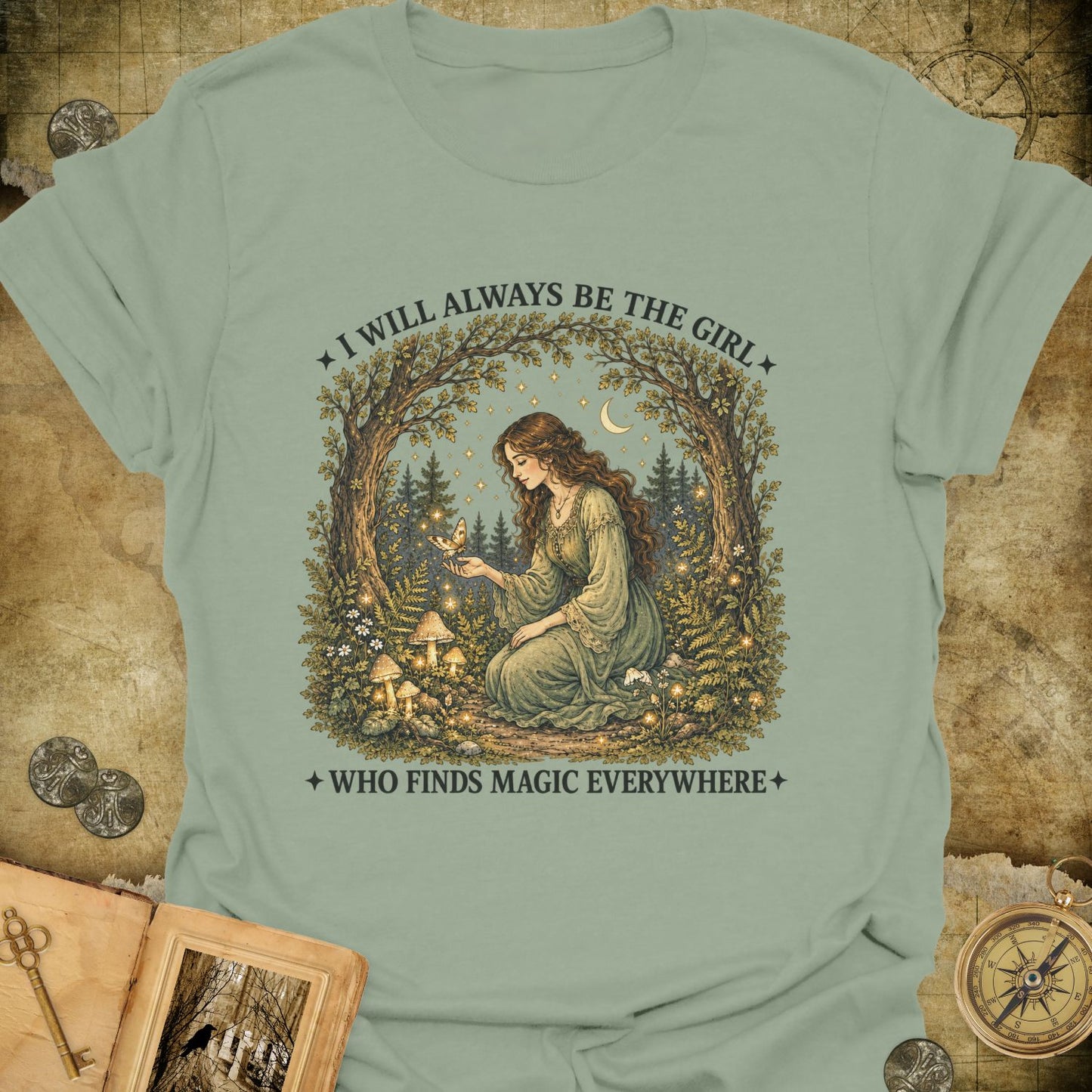 The Girl Who Finds Magic T-Shirt