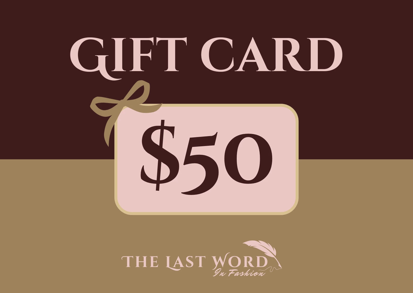 The Last Word in Fashion Gift Card