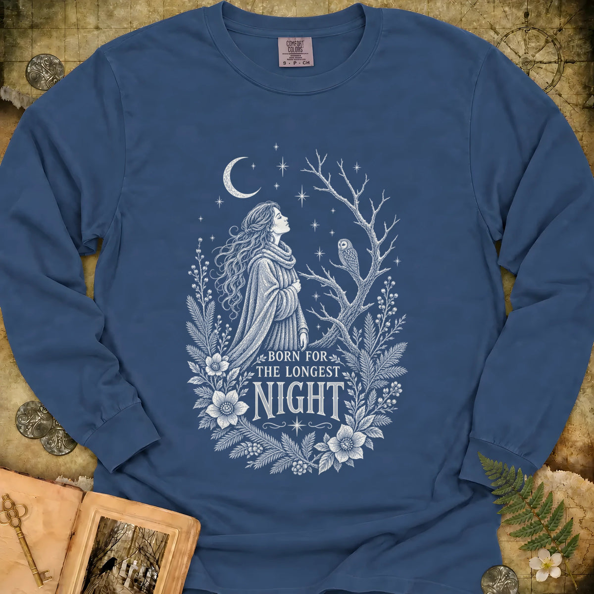 Born For The Longest Night Long Sleeve T-Shirt - Midnight
