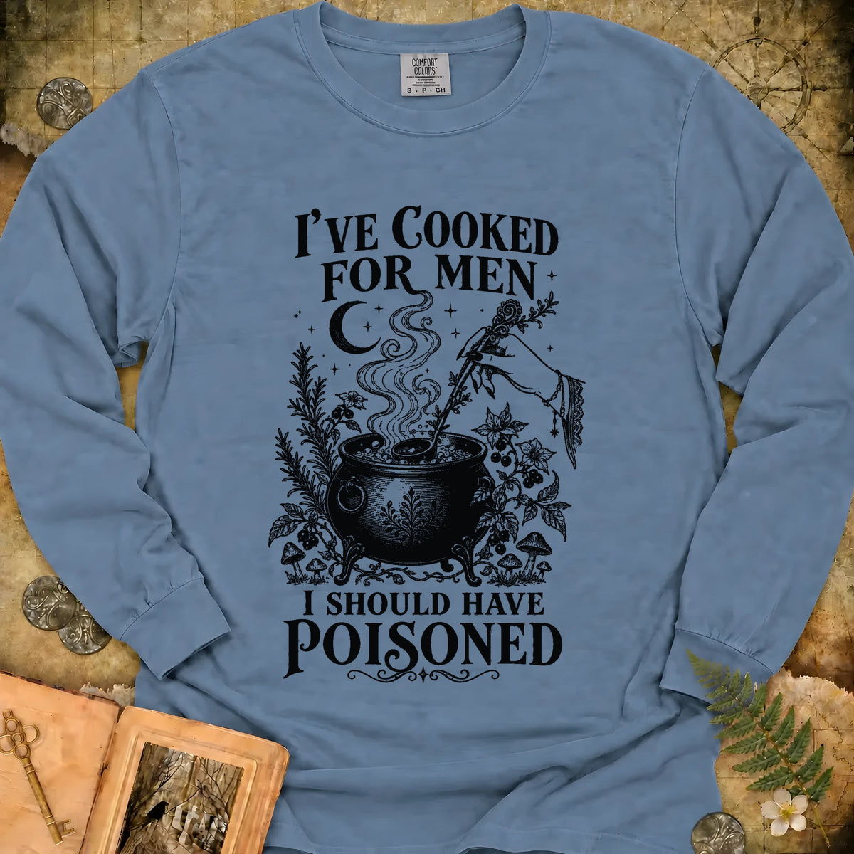 I Should Have Poisoned Long Sleeve T-Shirt - Blue Jean