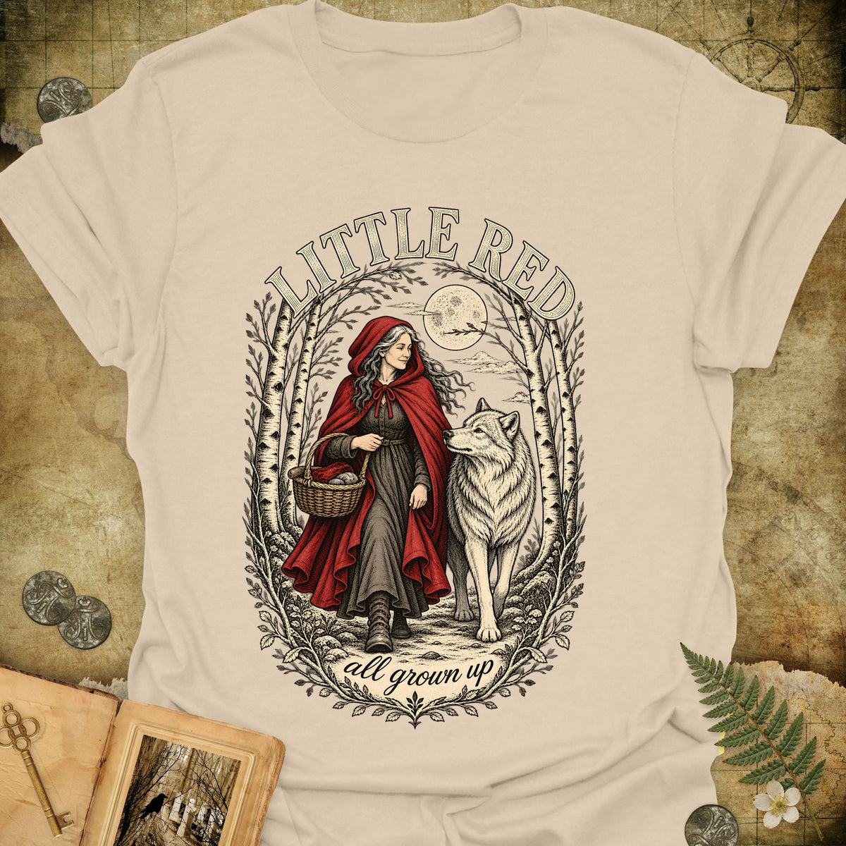 Little Red All Grown Up T-Shirt - Sand