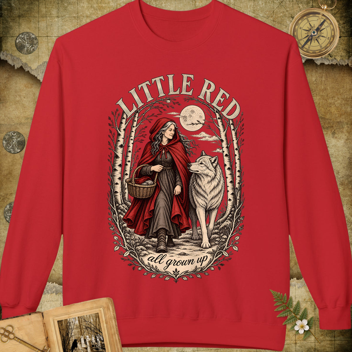 Little Red All Grown Up Sweatshirt - Red