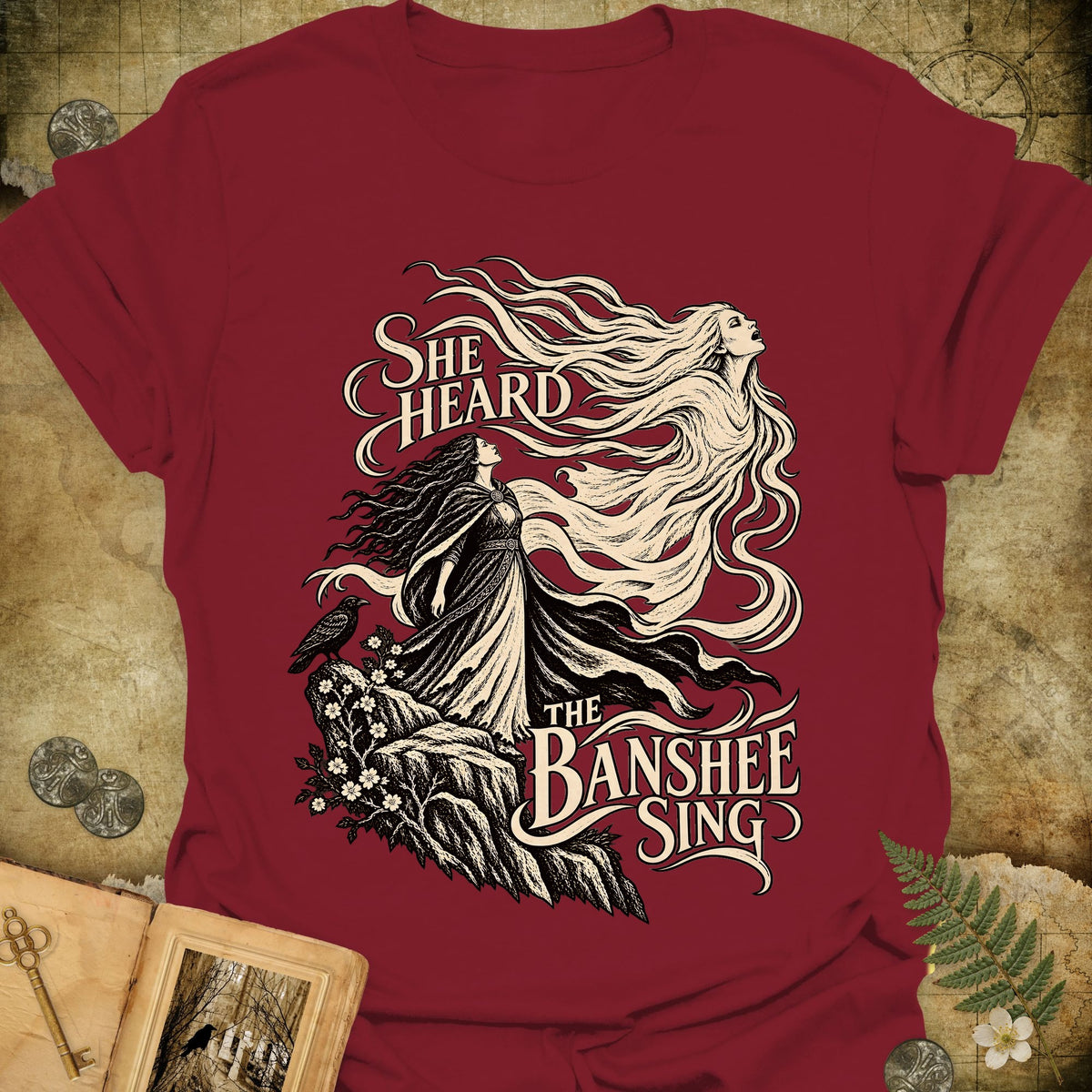 The Banshee Sings T-Shirt - Cardinal Red