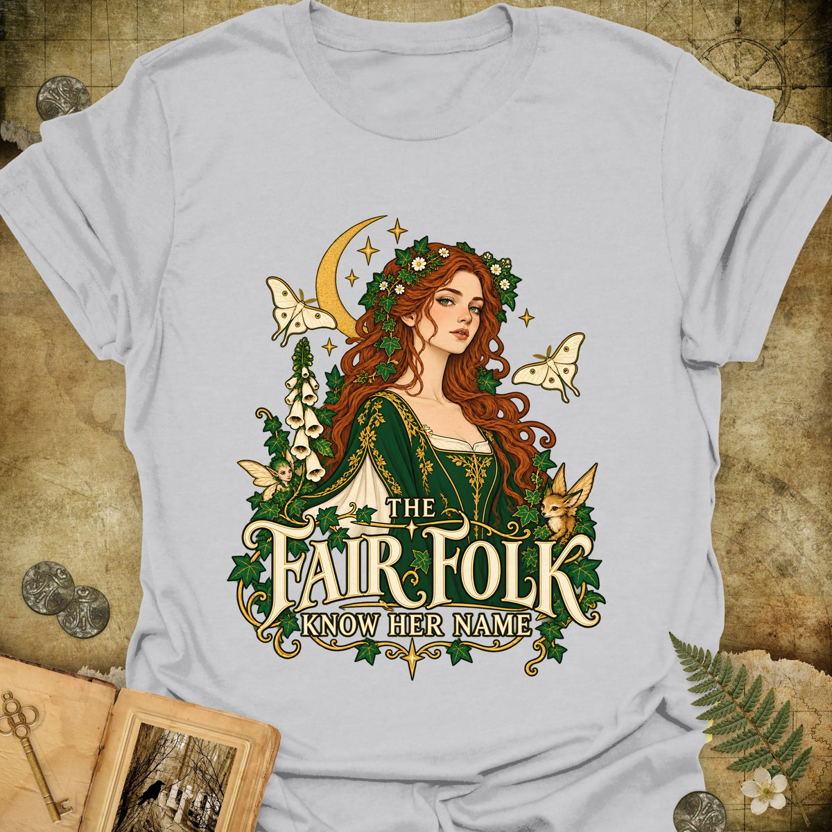 The Fair Folk T-Shirt - Ice Grey