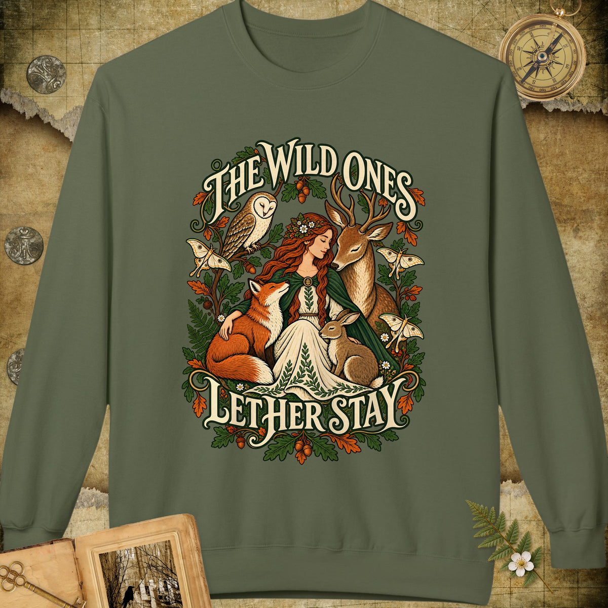 The Wild Ones Sweatshirt - Military Green