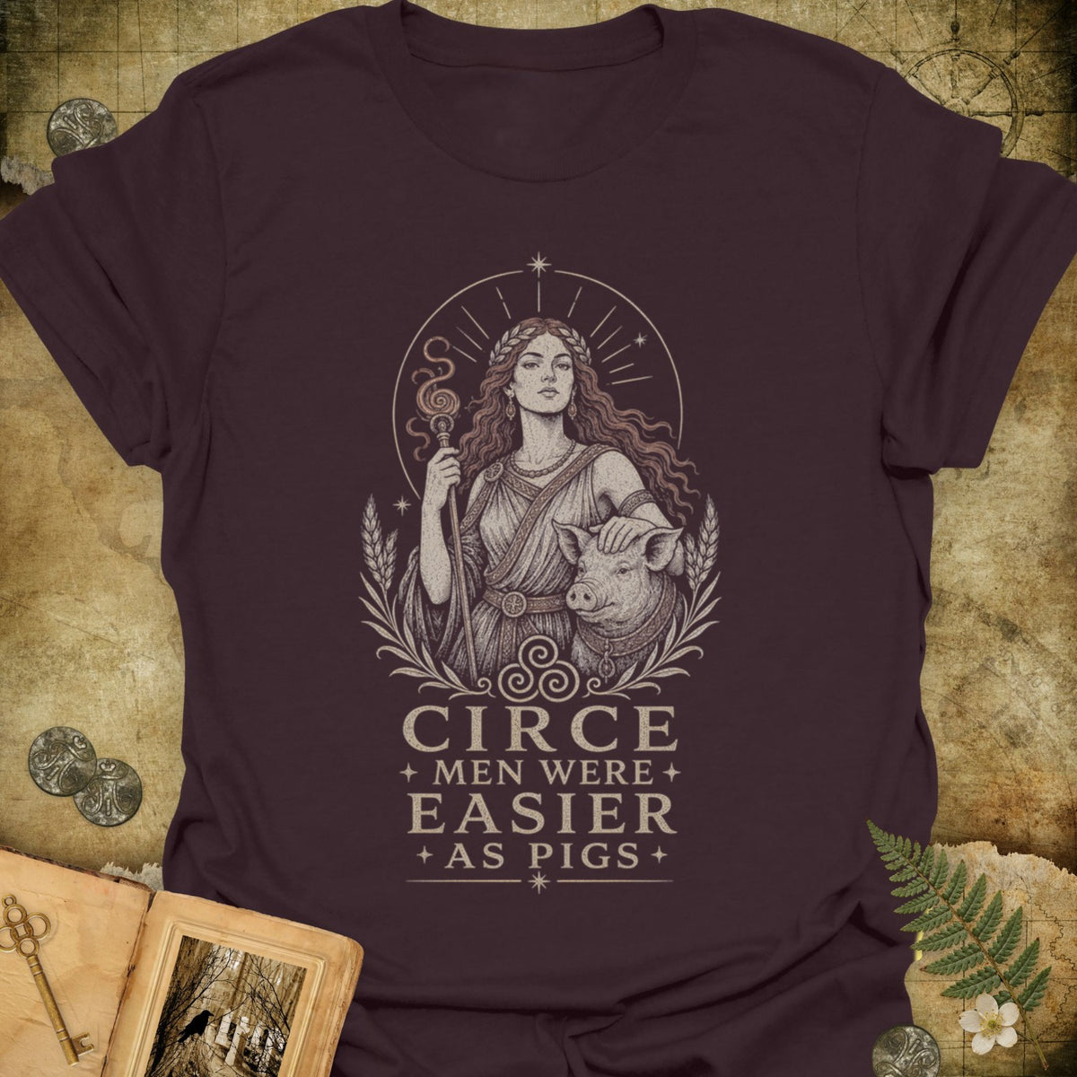 TLWIF Studio | Dark Chocolate | Circe - Easier As Pigs T-Shirt
