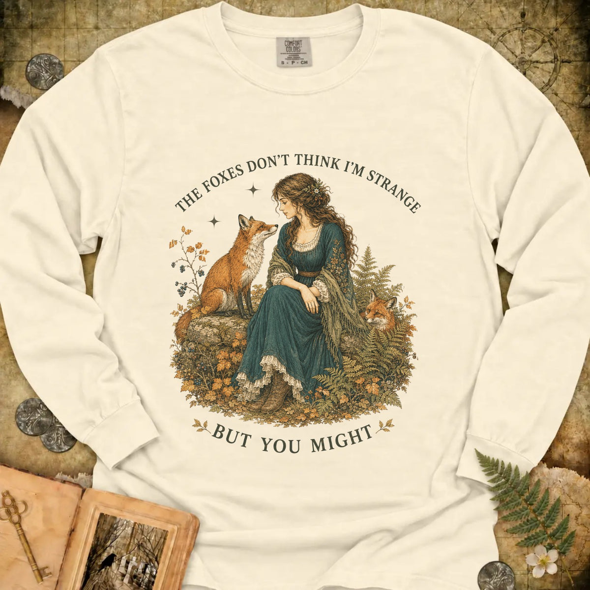 TLWIF Studio | Ivory | Fox Friends Long Sleeve T-Shirt