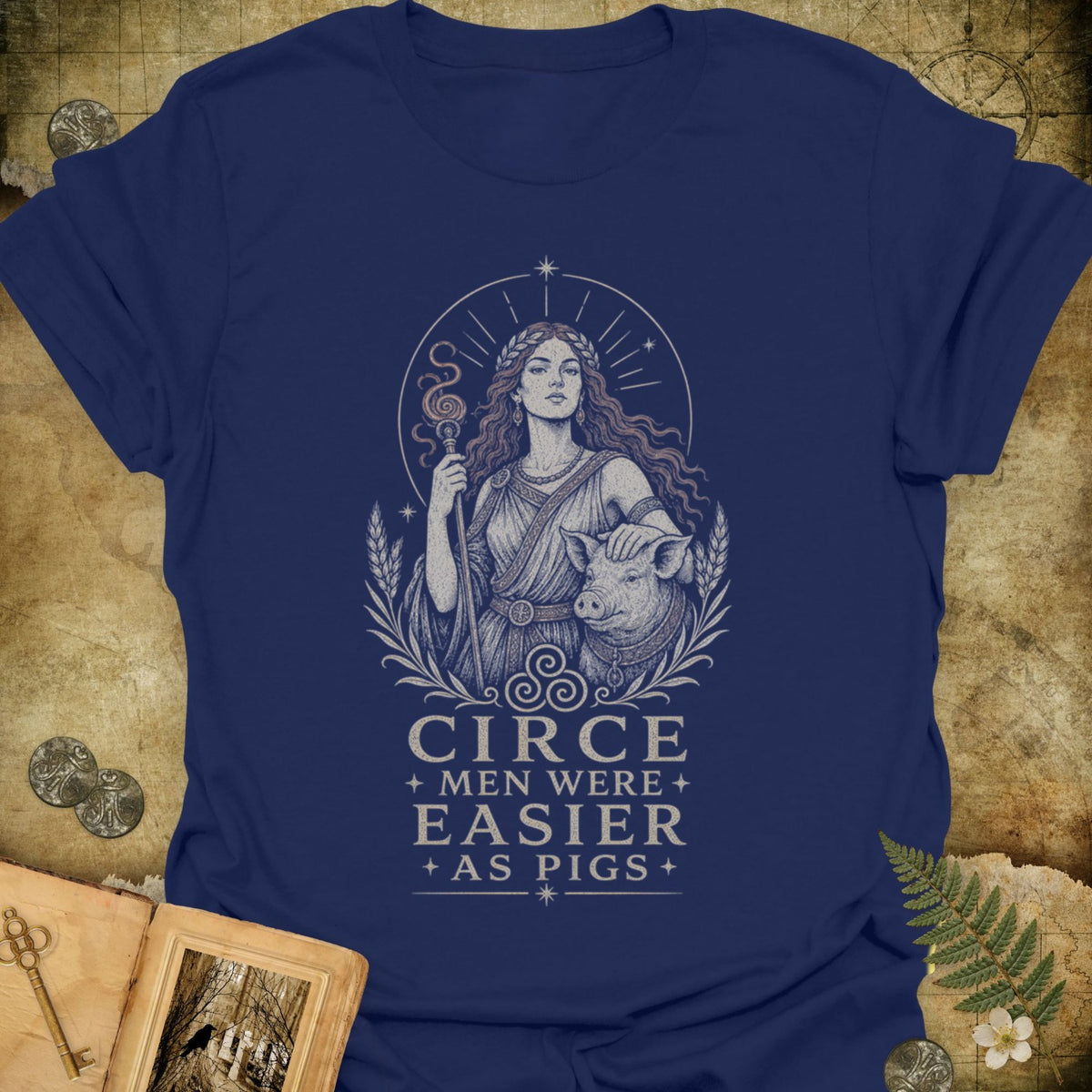TLWIF Studio | Navy | Circe - Easier As Pigs T-Shirt