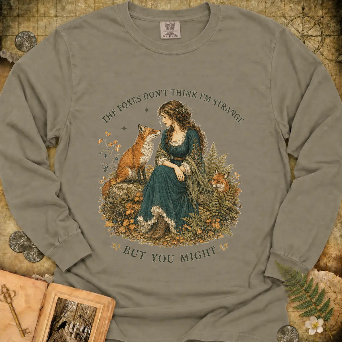 TLWIF Studio | Sandstone | Fox Friends Long Sleeve T-Shirt