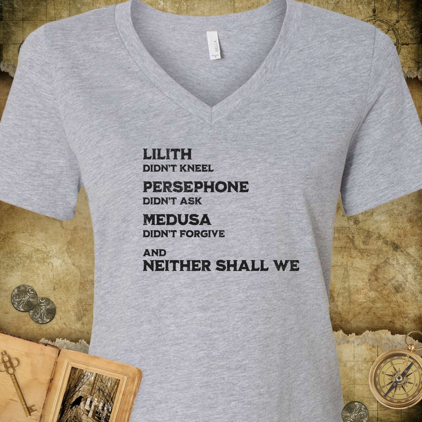Neither Shall We V-Neck T-Shirt