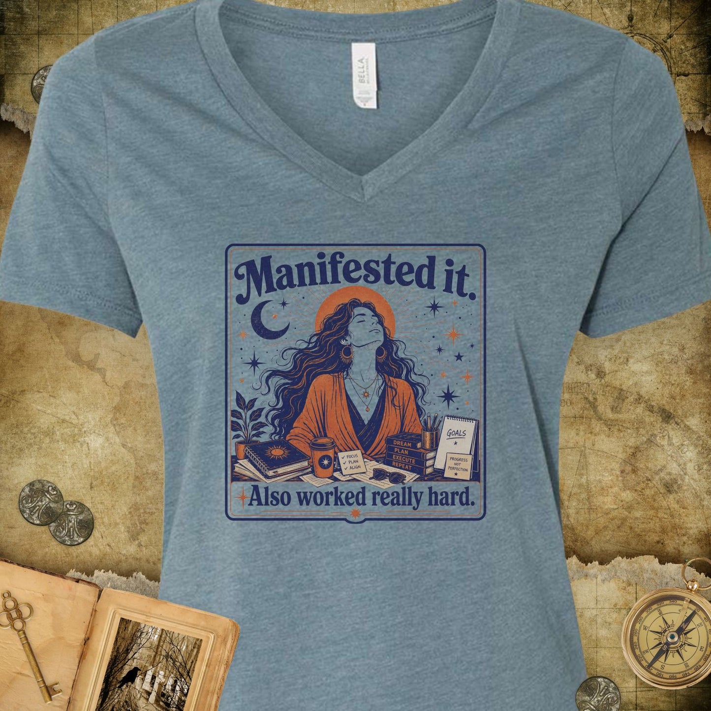Manifested It V-Neck T-Shirt
