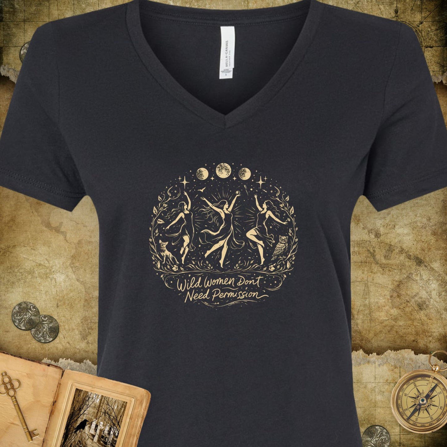 Wild Women V-Neck T-Shirt