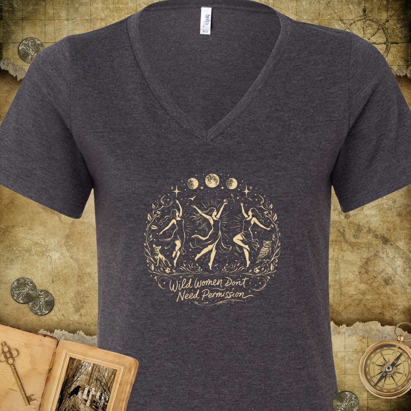 Wild Women V-Neck T-Shirt