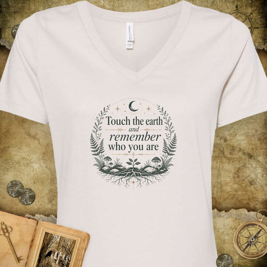 Touch The Earth V-Neck T-Shirt