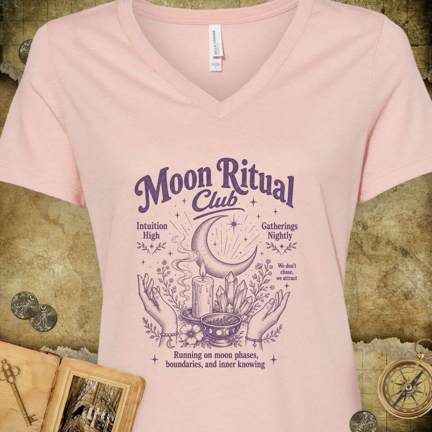 Moon Ritual Club V-Neck T-Shirt