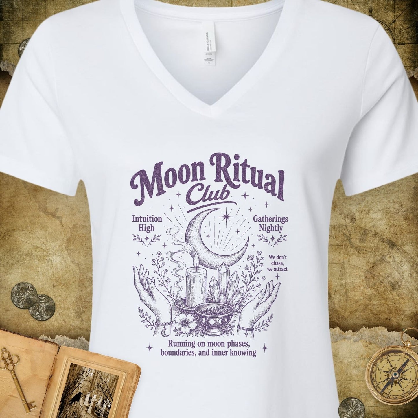 Moon Ritual Club V-Neck T-Shirt
