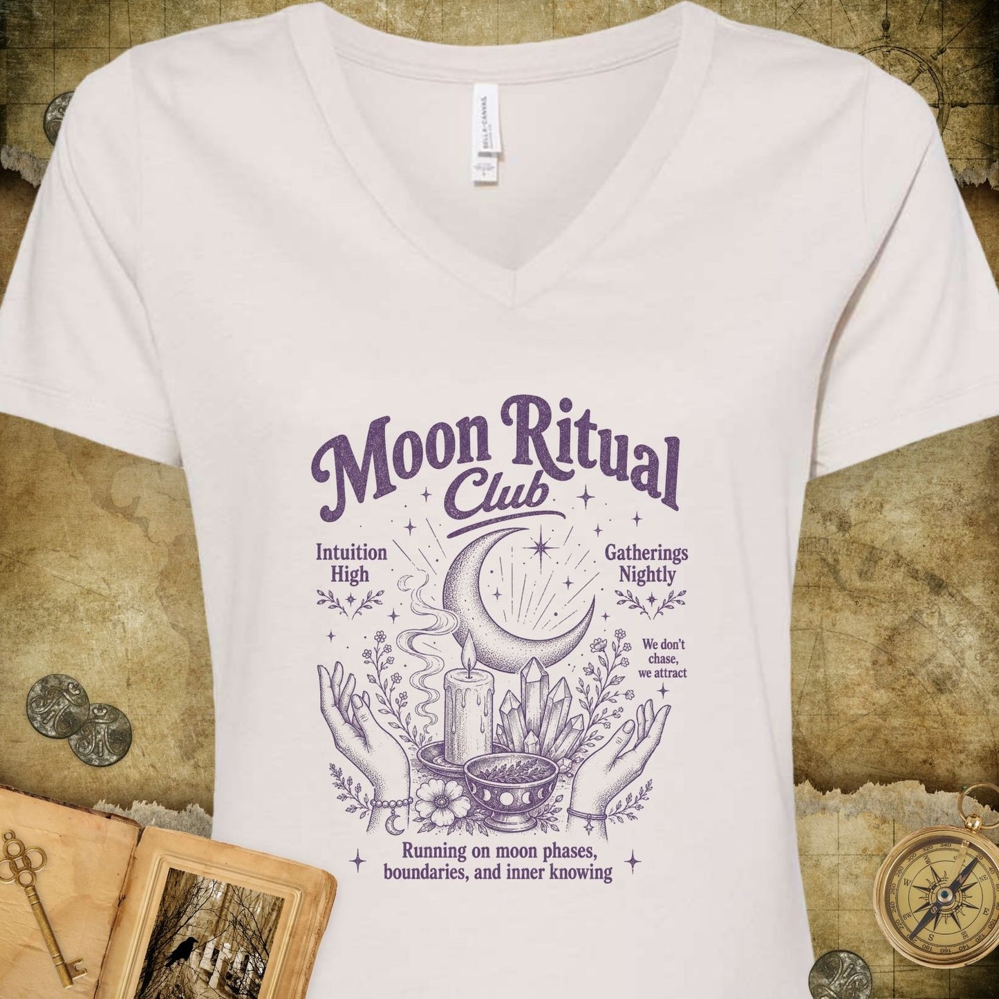 Moon Ritual Club V-Neck T-Shirt