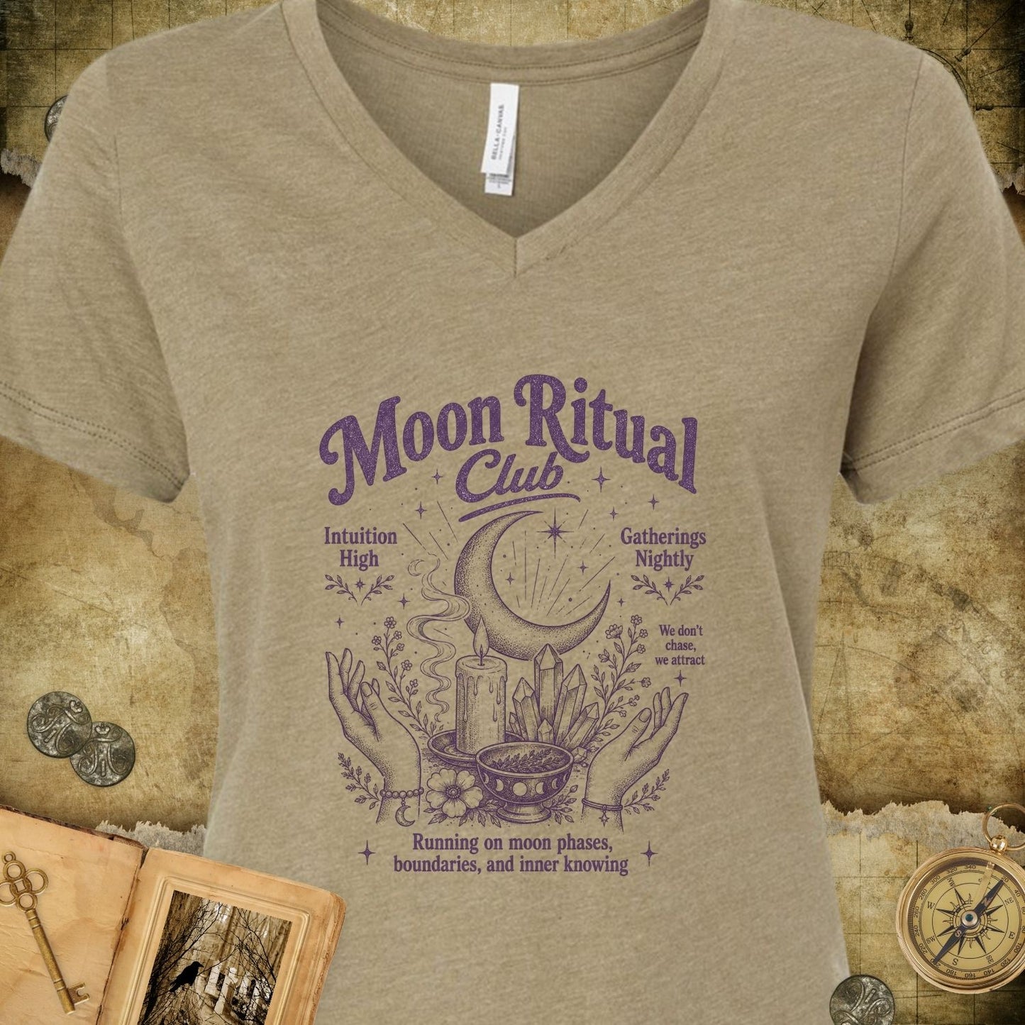 Moon Ritual Club V-Neck T-Shirt