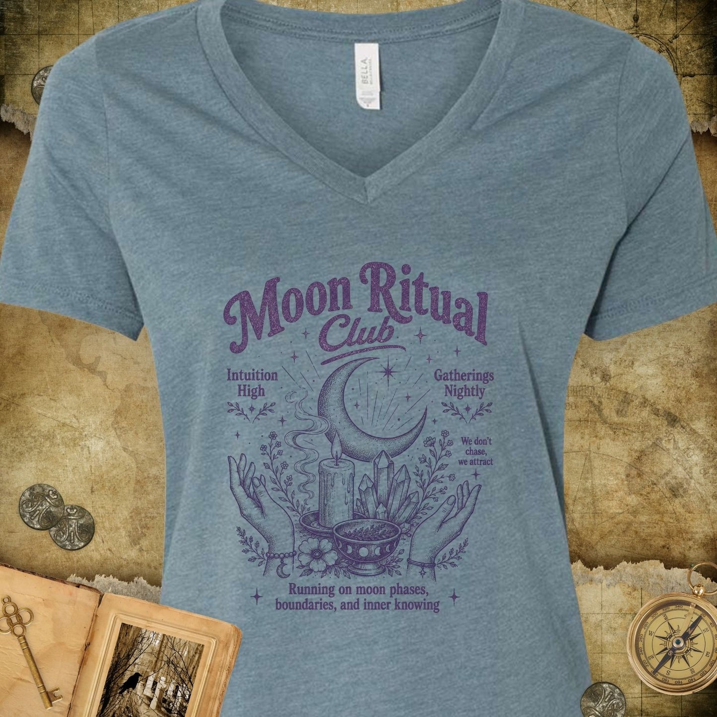 Moon Ritual Club V-Neck T-Shirt