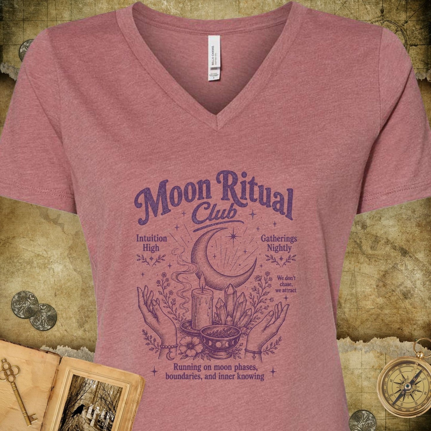 Moon Ritual Club V-Neck T-Shirt