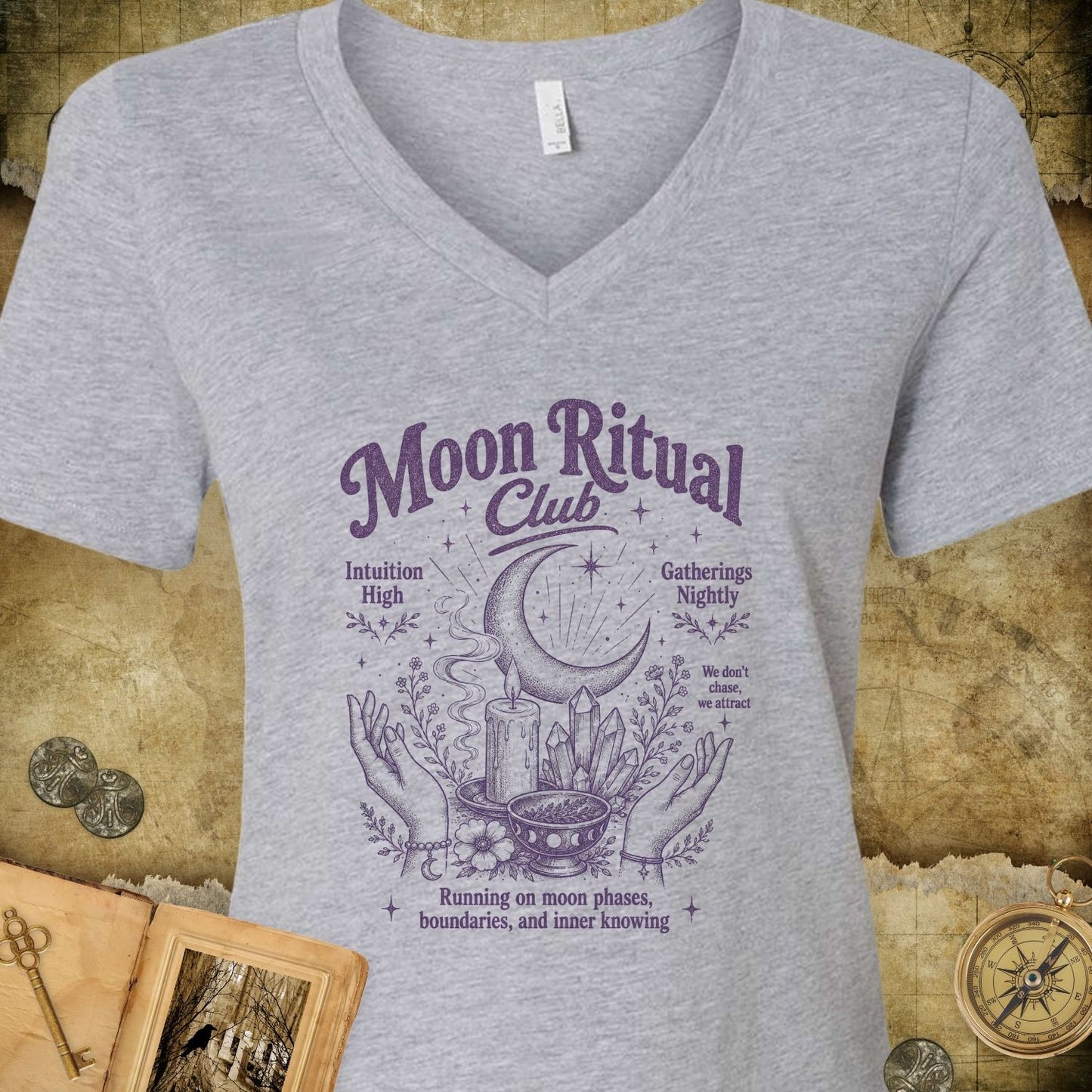 Moon Ritual Club V-Neck T-Shirt