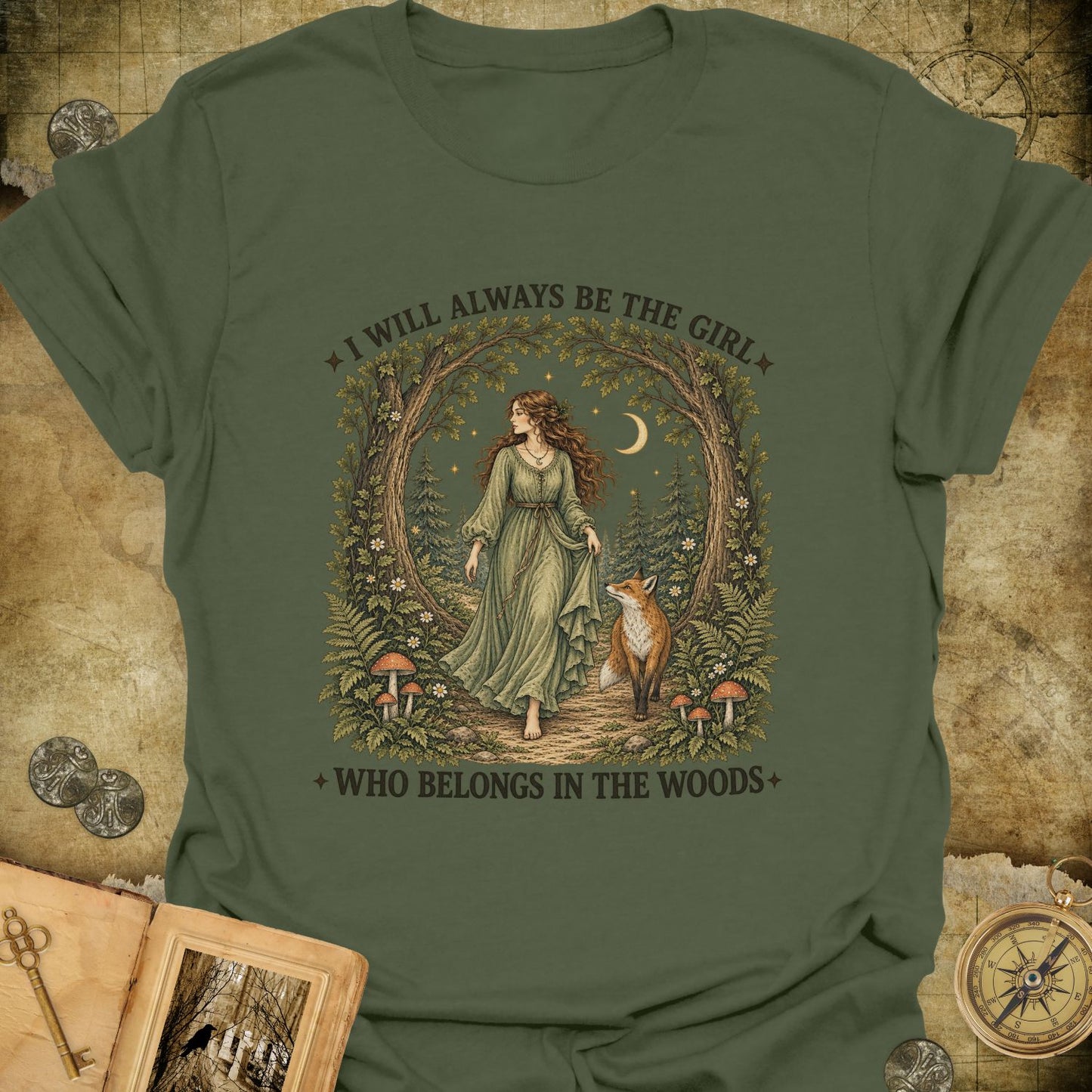 The Girl Who Belongs In The Woods T-Shirt