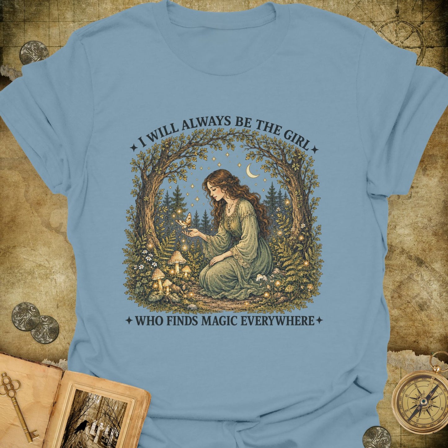 The Girl Who Finds Magic T-Shirt
