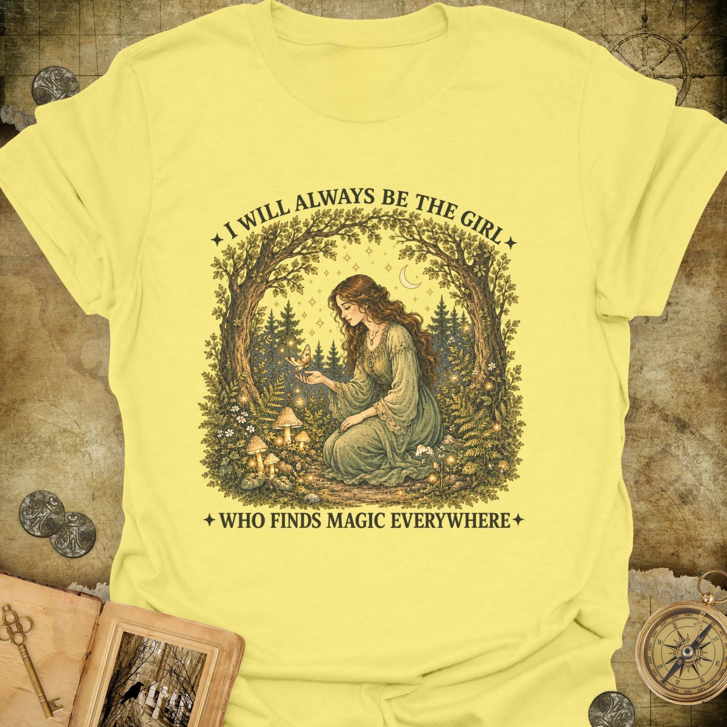 The Girl Who Finds Magic T-Shirt