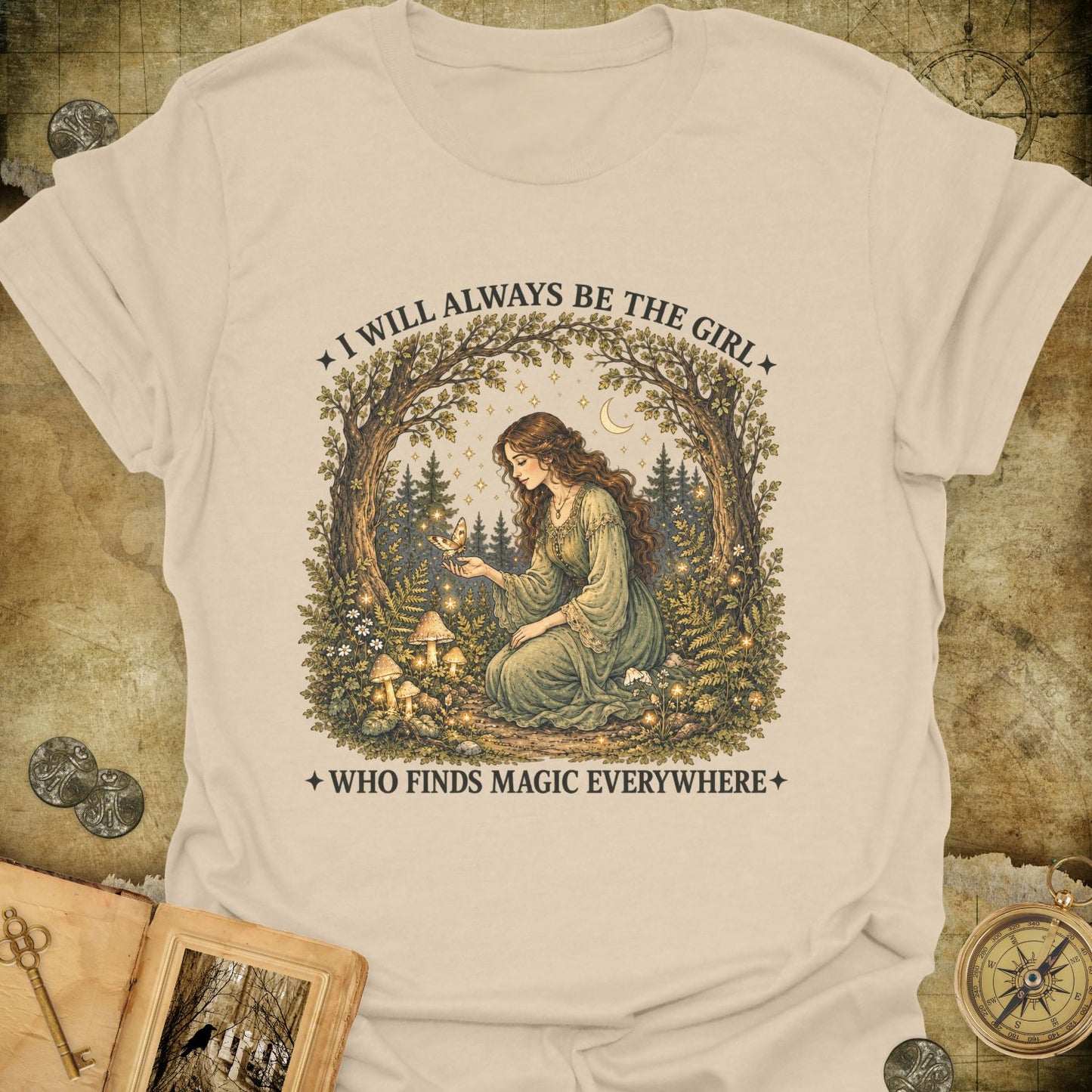 The Girl Who Finds Magic T-Shirt