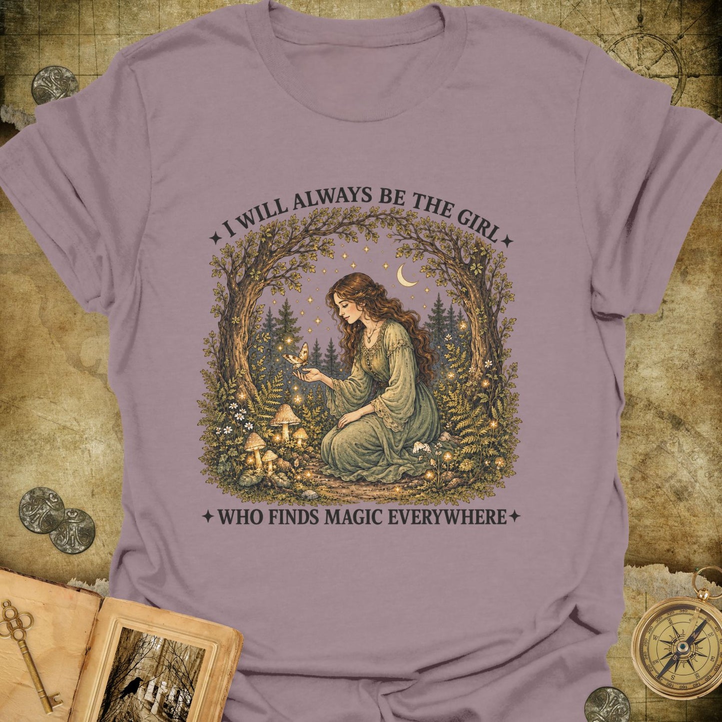 The Girl Who Finds Magic T-Shirt