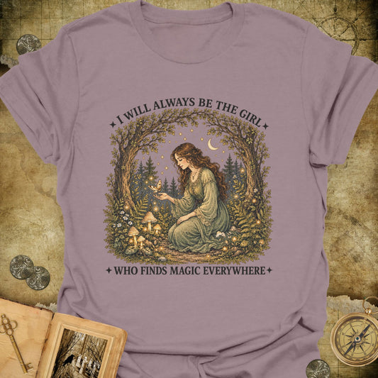 The Girl Who Finds Magic T-Shirt