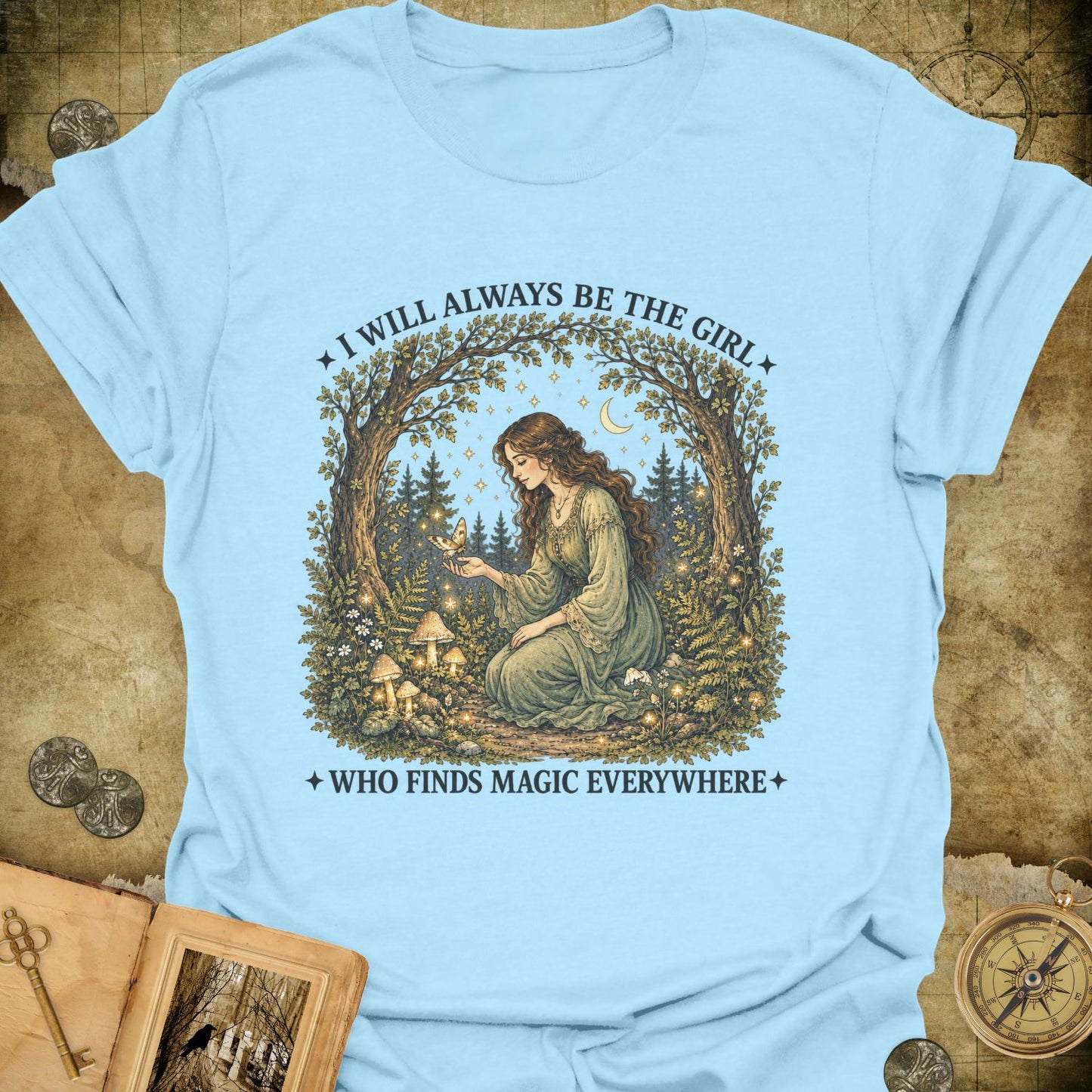 The Girl Who Finds Magic T-Shirt