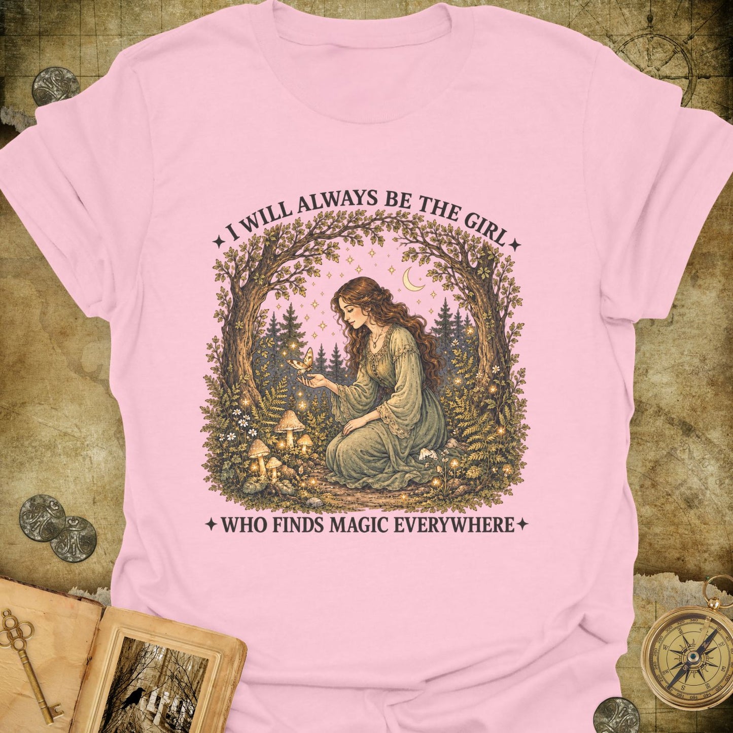 The Girl Who Finds Magic T-Shirt