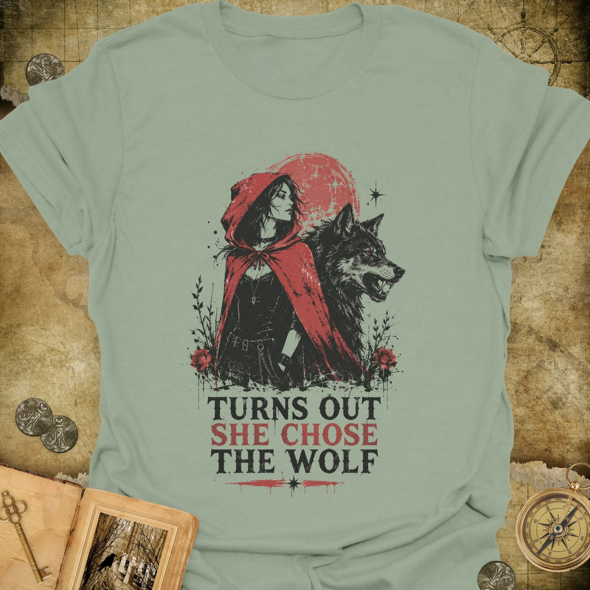 Red & Wolf T-Shirt