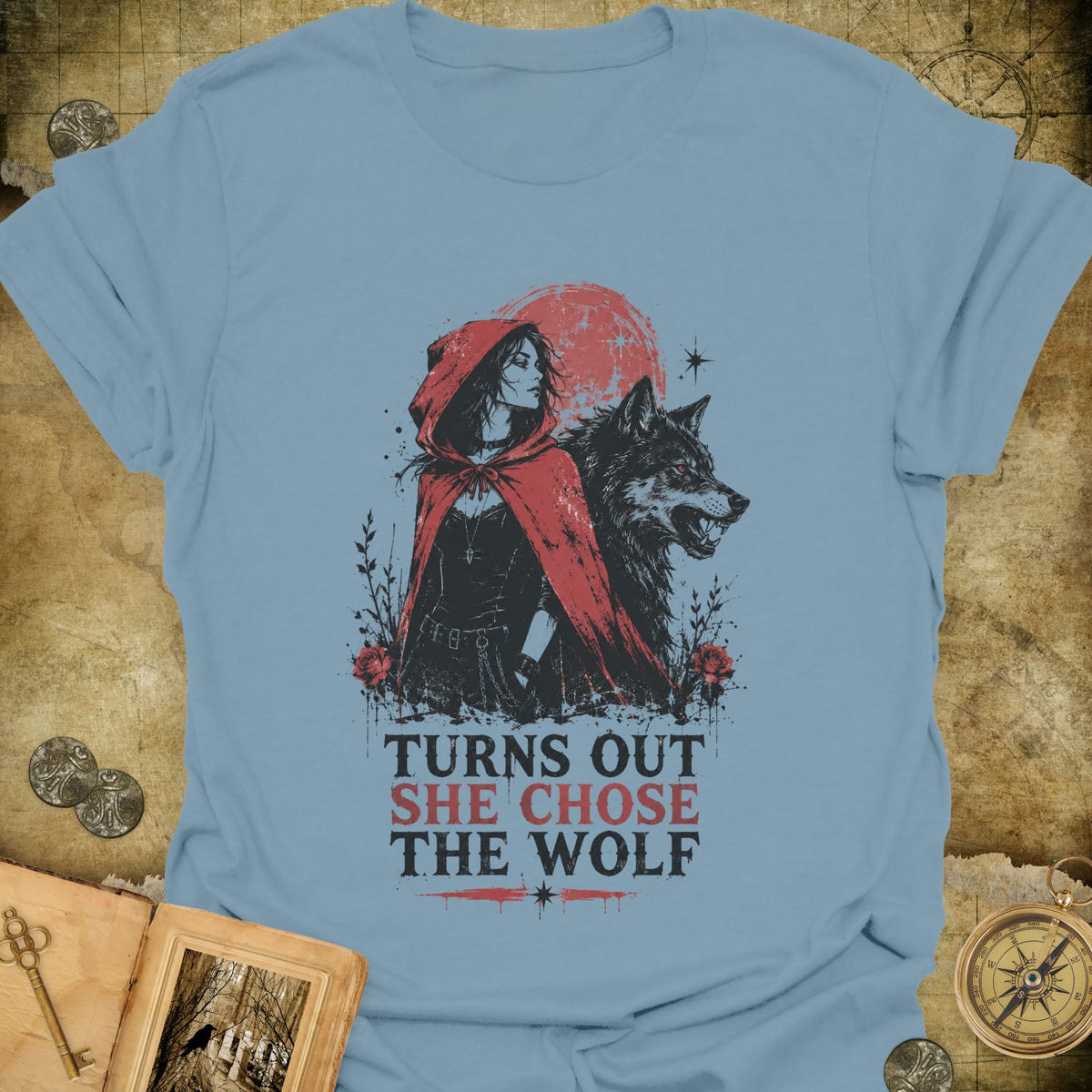 Red & Wolf T-Shirt