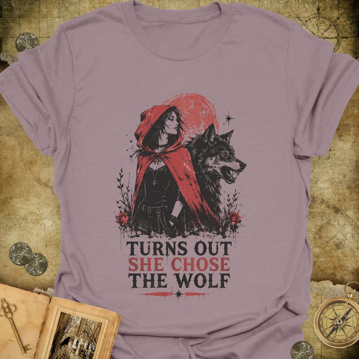 Red & Wolf T-Shirt