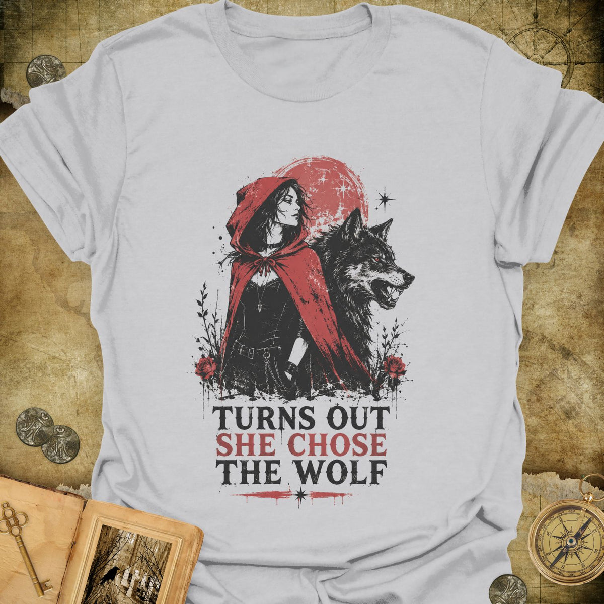 Red & Wolf T-Shirt