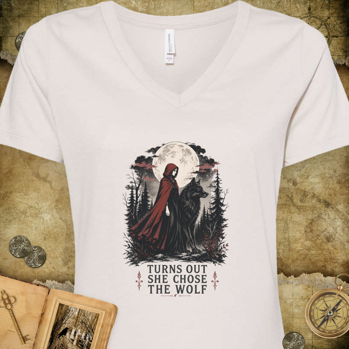 Choose The Wolf V-Neck T-Shirt