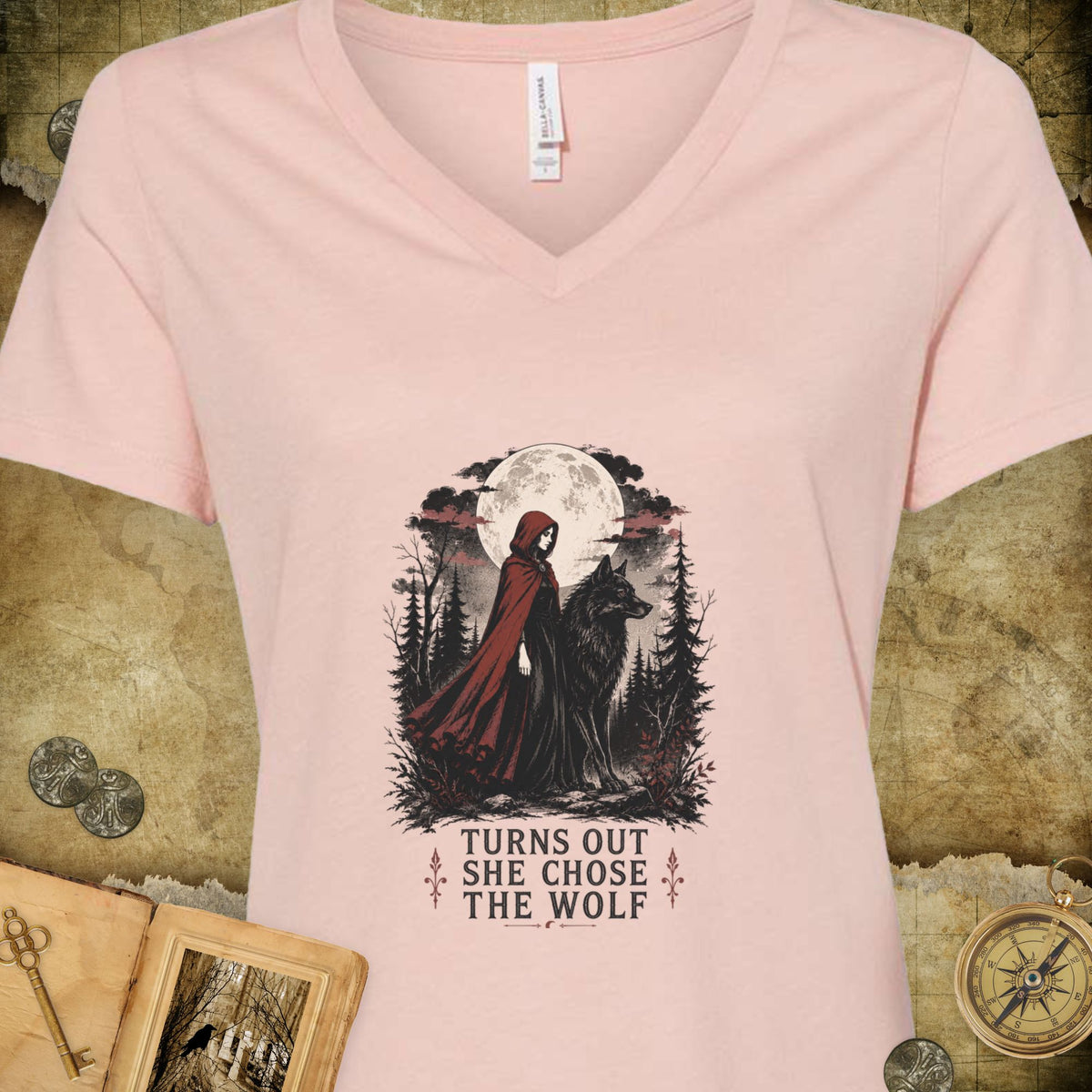 Choose The Wolf V-Neck T-Shirt
