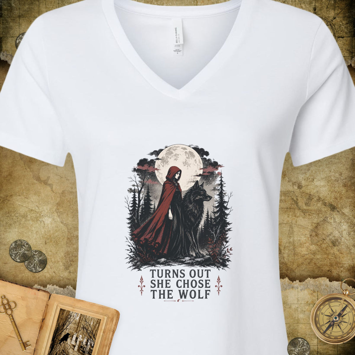 Choose The Wolf V-Neck T-Shirt
