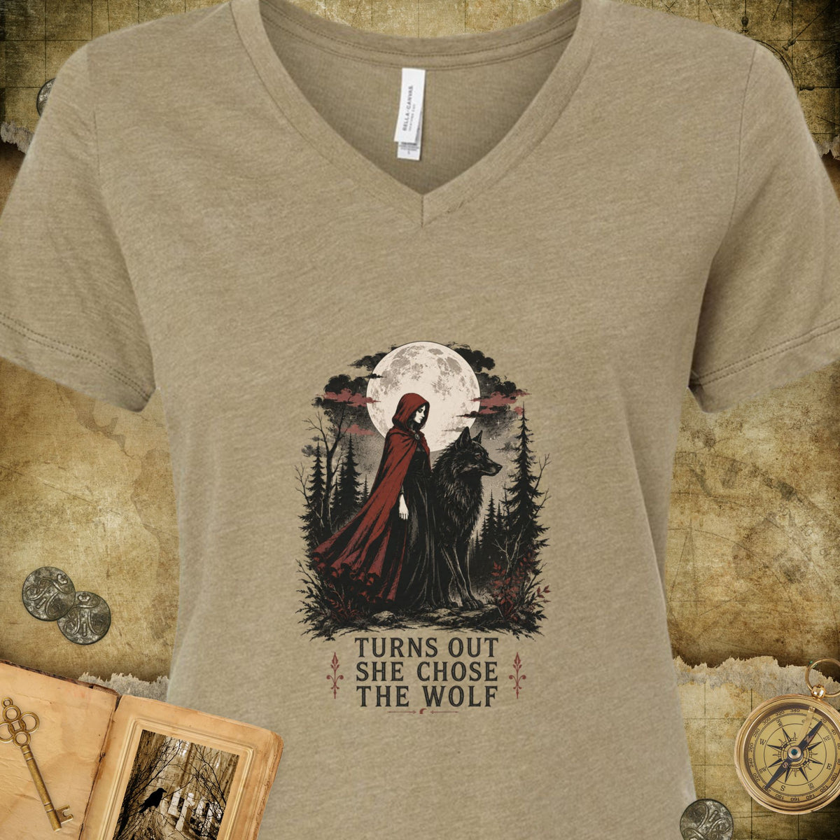 Choose The Wolf V-Neck T-Shirt