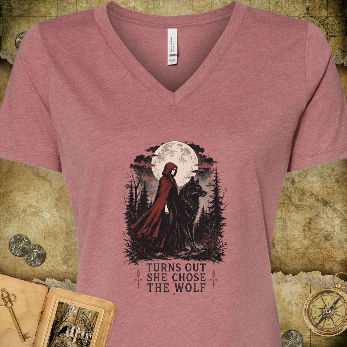 Choose The Wolf V-Neck T-Shirt
