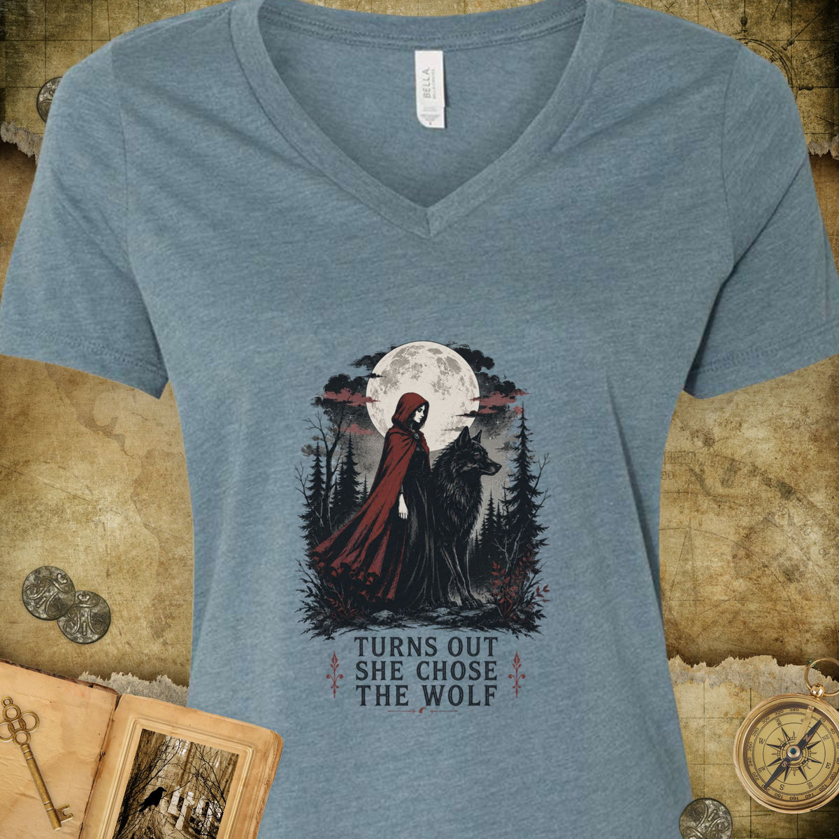 Choose The Wolf V-Neck T-Shirt