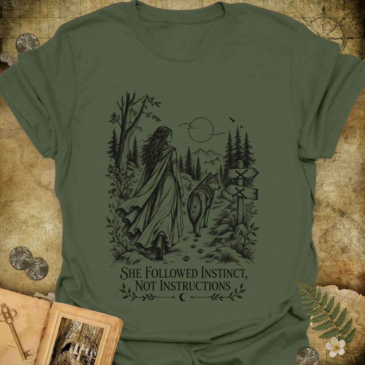 She Followed Instinct T-Shirt
