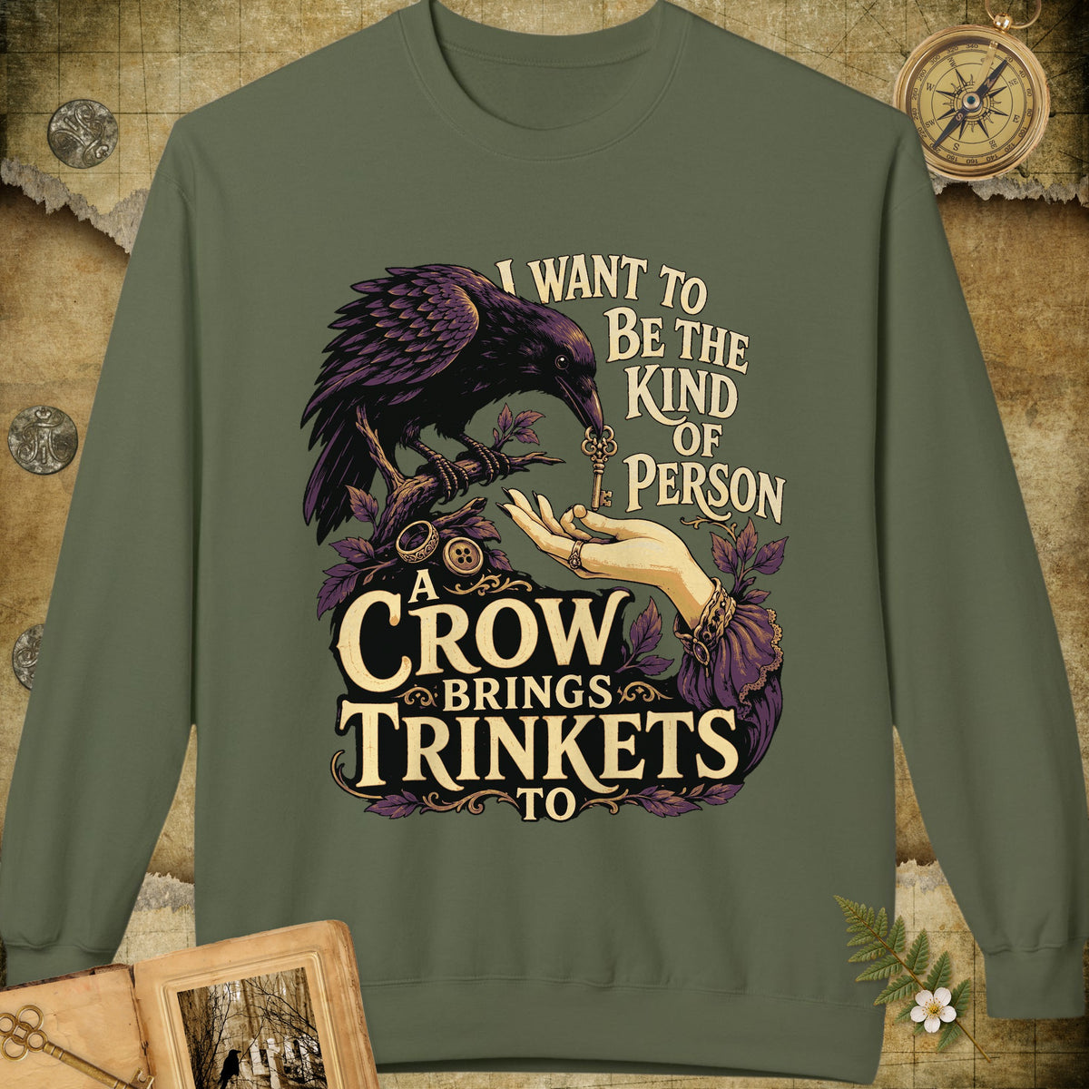 A Crow's Trinkets Sweatshirt