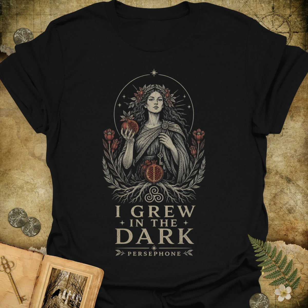 TLWIF Studio | Black | Persephone - Grew In The Dark T-Shirt