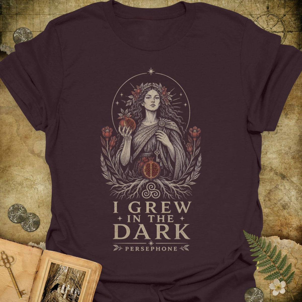 TLWIF Studio | Dark Chocolate | Persephone - Grew In The Dark T-Shirt