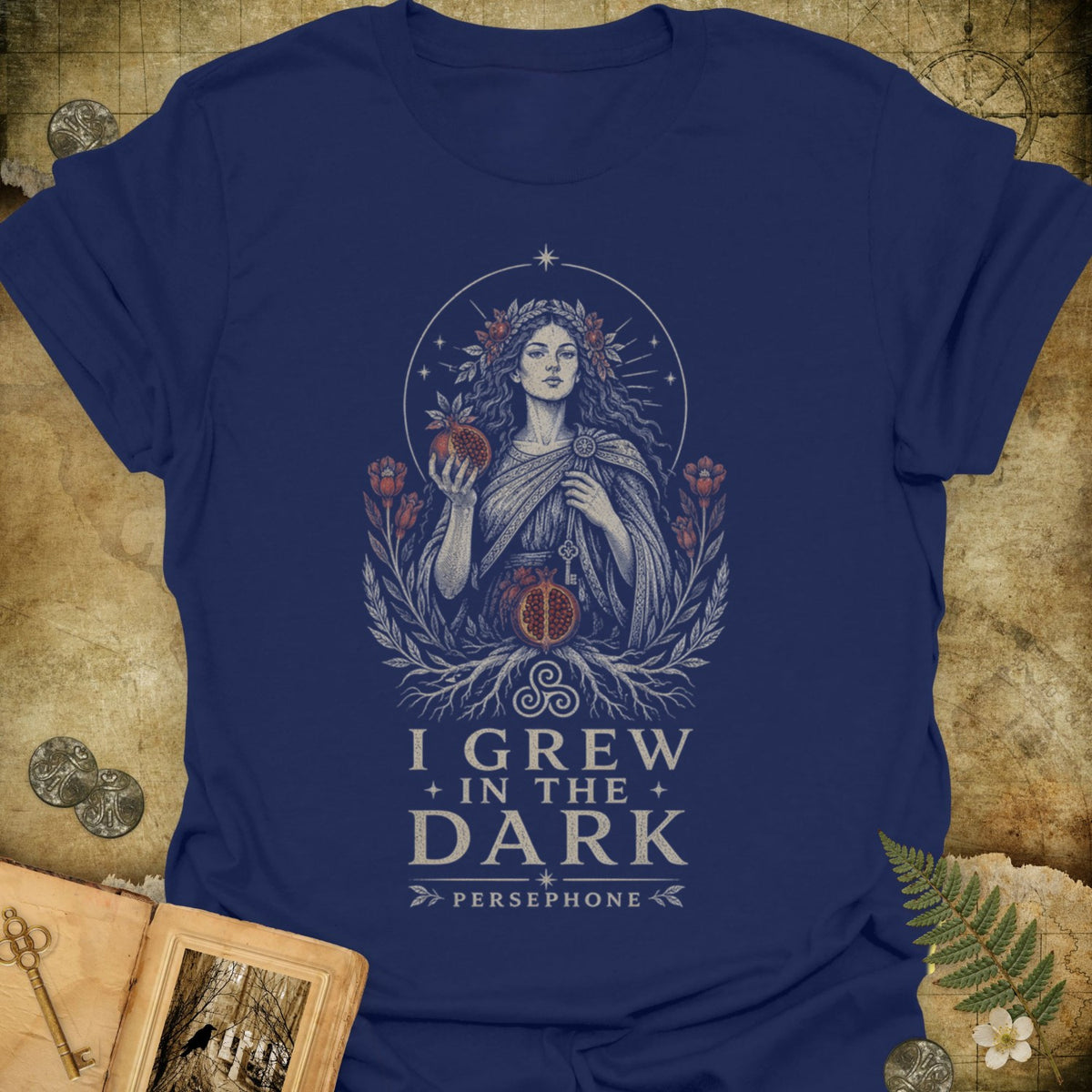 TLWIF Studio | Navy | Persephone - Grew In The Dark T-Shirt